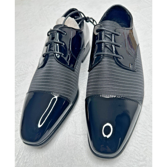 Stacy Adams Pharaoh Oxford Cap Toe Size 8.5W Mens Black Dress Shoes 25530-001 main image 10